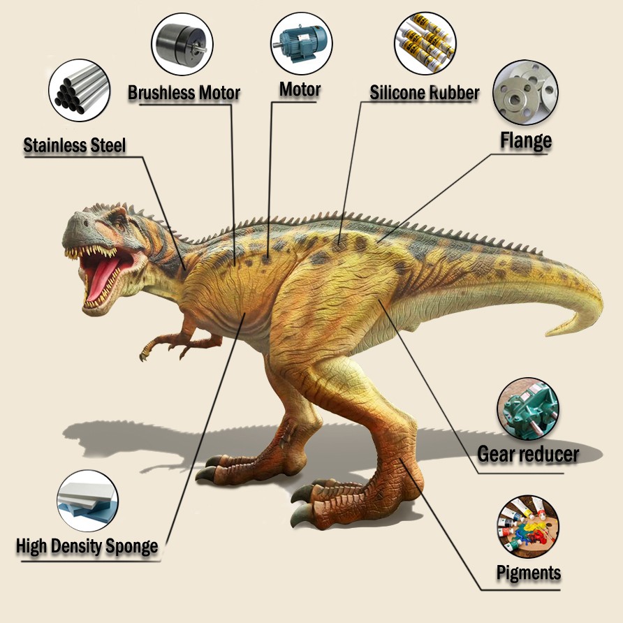 Cartoon Style Animatronic Dinosaur