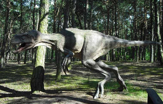 Realistic Fiberglass Dinosaur Statue for Amusement Park