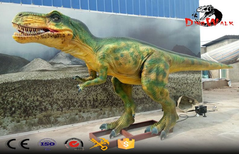 Small Size Animatronic T-Rex Color Green with Cool Movement