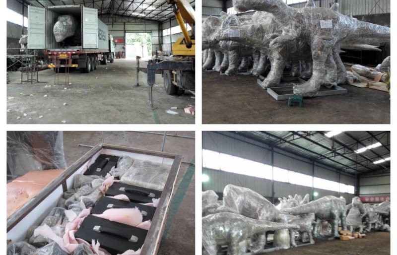 More than 20 Animatronic dinosaurs models ready for shipment