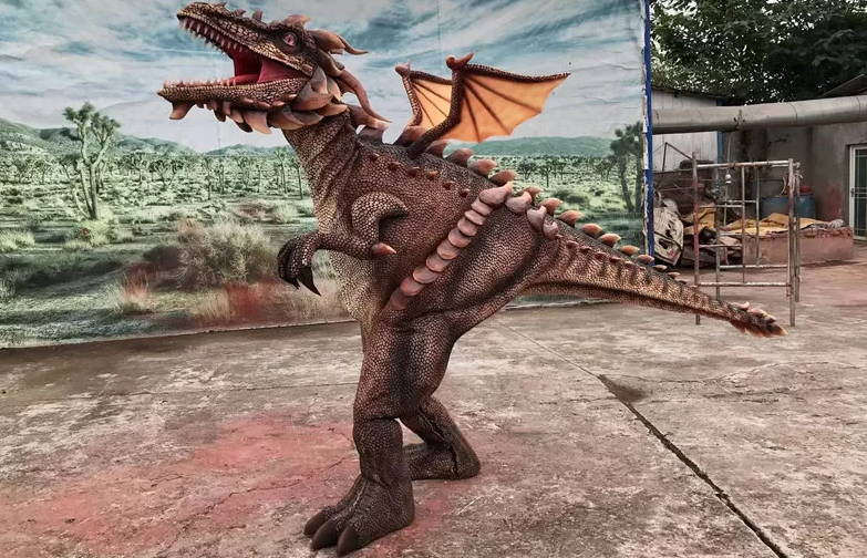 Fantastic Realistic Animatronic Walking Dragon Costume