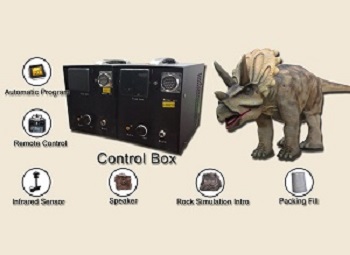 animatronic dinosaur simulation real lifesize model Triceratops