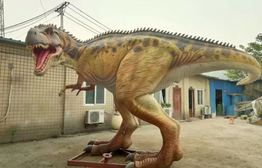 jurassic park  realistic Life Size animatronic Carnotaurus robotic dinosaur