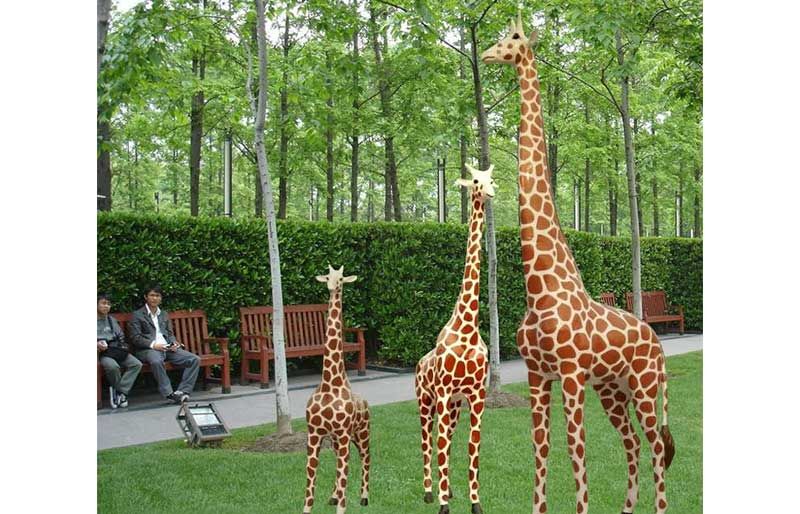 Fiberglass Animals series, 1/1 giraffe life size model