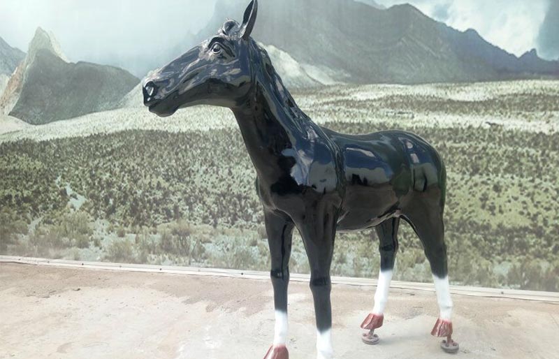 Fiberglass Animals series,black fiberglass horse Fiberglass Animals series,black fiberglass horse