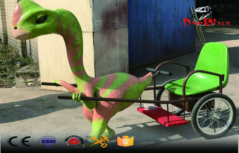 Kids Amusement Park Dinosaur Jinrikisha Coin Operated Games