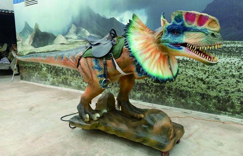 Mechanical hot dinosaurs dilophosaurus rides for sale