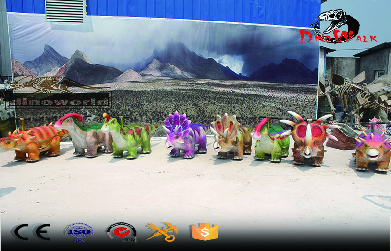 amusment park animatronic dinosaur scooter for kids