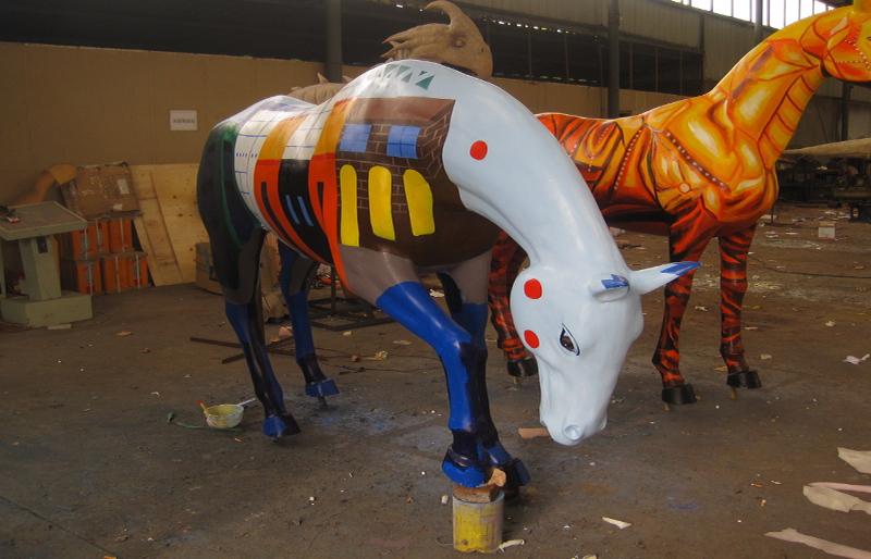 superme looking art style life size horse for decoration superme looking art style life size horse for decoration