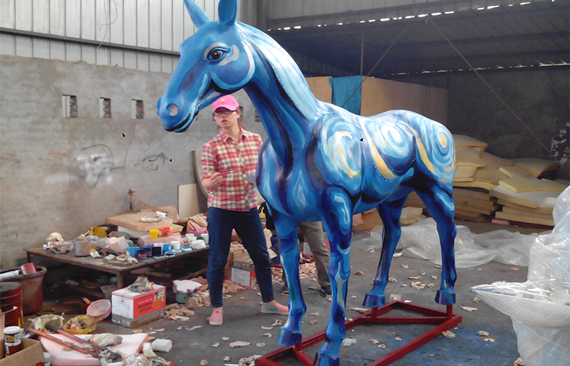 superme looking art style life size horse for decoration superme looking art style life size horse for decoration