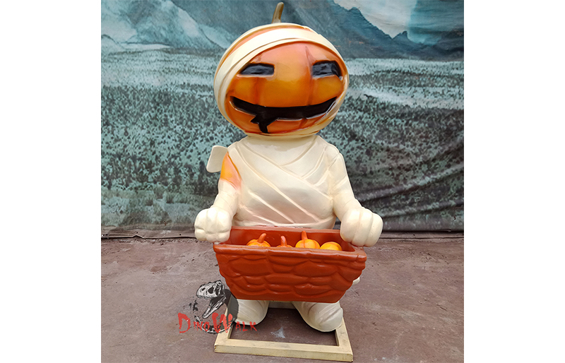Halloween decoration fiberglass pumpkin mummy Halloween decoration fiberglass pumpkin mummy