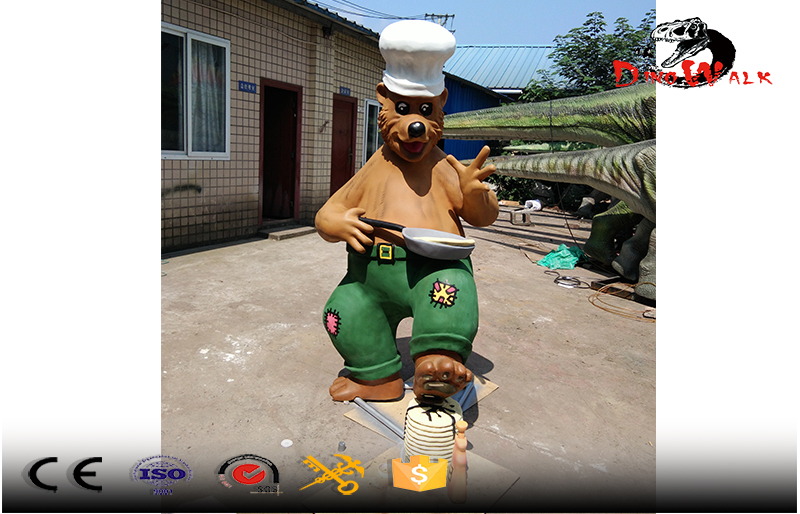 fiberglass statue making pancake bear