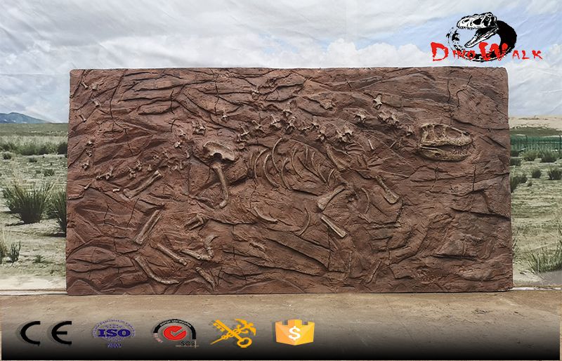 dinosaur fossils archaeological excavation site simulation replicate