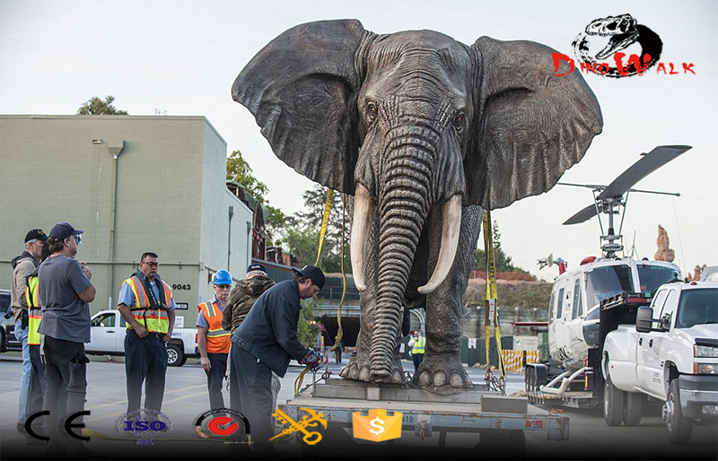 life size fiberglass elephant statue for park