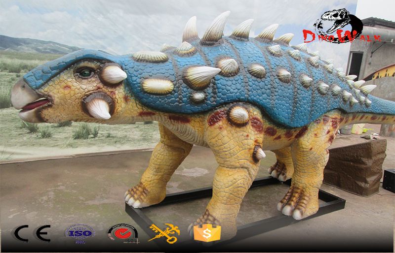 color exaggerate Ankylosaur dinosaur animatronic simulation model