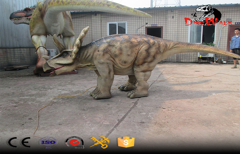 Realistic Hidden Legs Walking Animatronic Dinosaur Triceratops Costume Realistic Hidden Legs Walking Animatronic Dinosaur Triceratops Costume