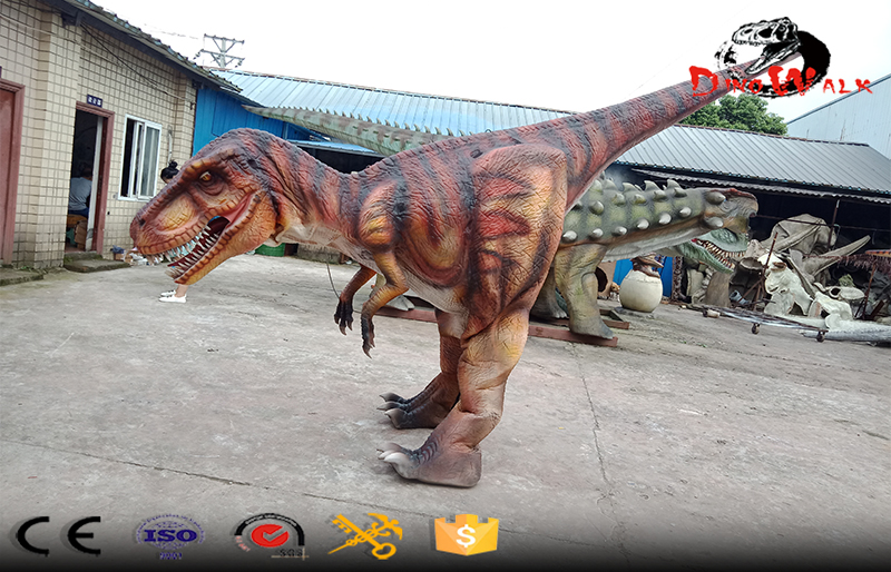 realistic dinosaur costume with hidden legs