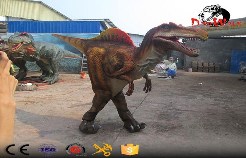 Best selling hidden legs animatronic dinosaur costume realistic Spinosaurus suit
