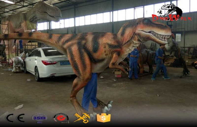 Amusement Park Realistic Walking Life Size Dinosaur Costume with best price
